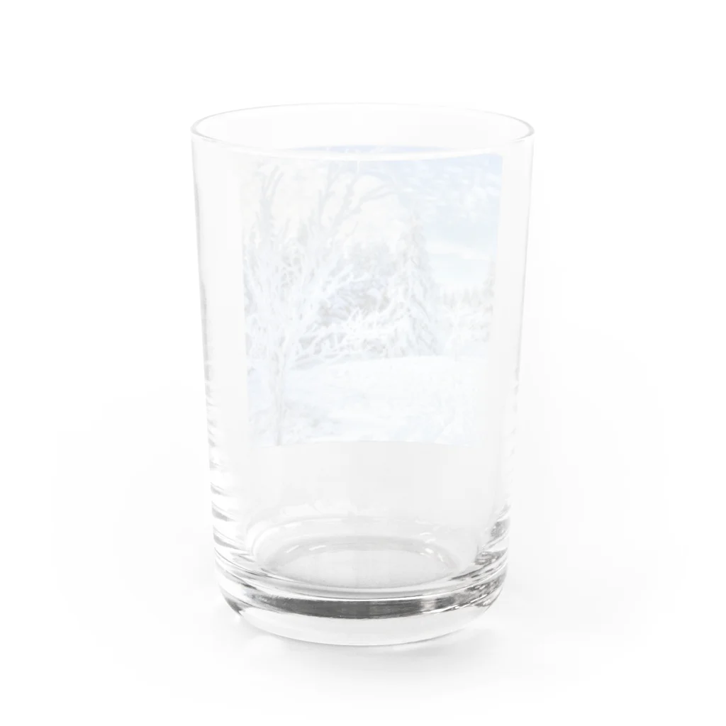 白銀屋の美しい冬の景色 Water Glass :back