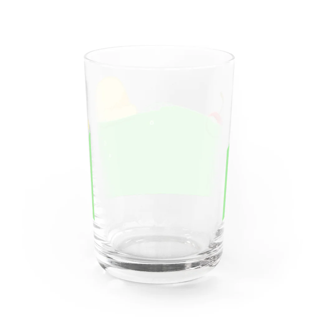 とんばぼ商店のメロンソーダのうみ Water Glass :back