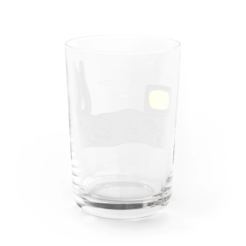 とんばぼ商店のスポーツ観戦のうみ Water Glass :back