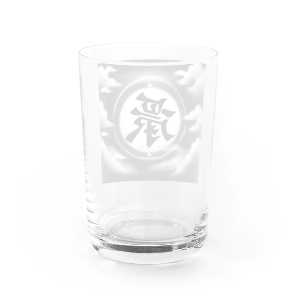 TigerSharkのかっこいい Water Glass :back