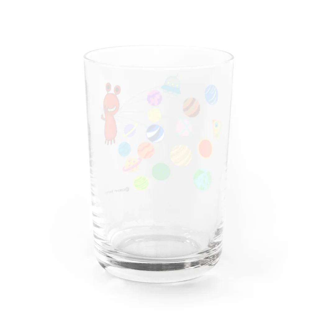 クレヨン工房の宇宙泥棒 Water Glass :back