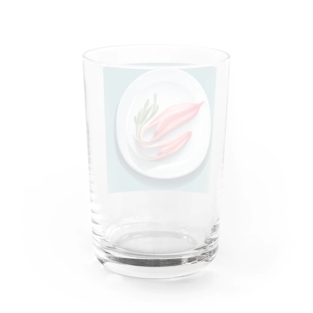 カズの「海のデリカテッセン」 Water Glass :back