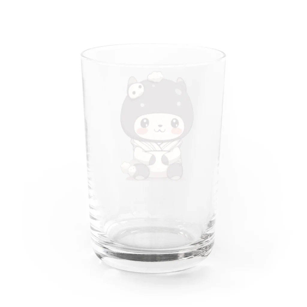 のりこのお店の可愛い大黒天くん Water Glass :back