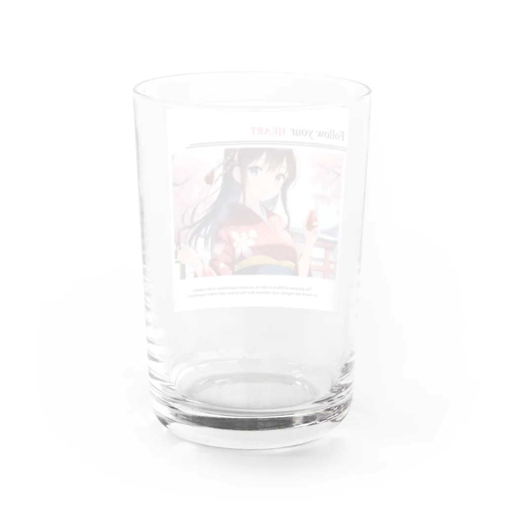 何これ屋の着物女子 Water Glass :back