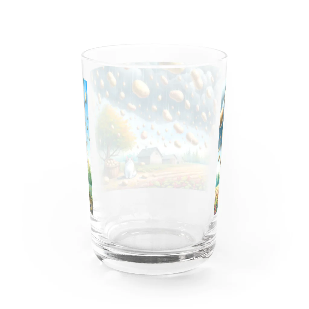 ねこ鉄道の芋降り猫 Water Glass :back