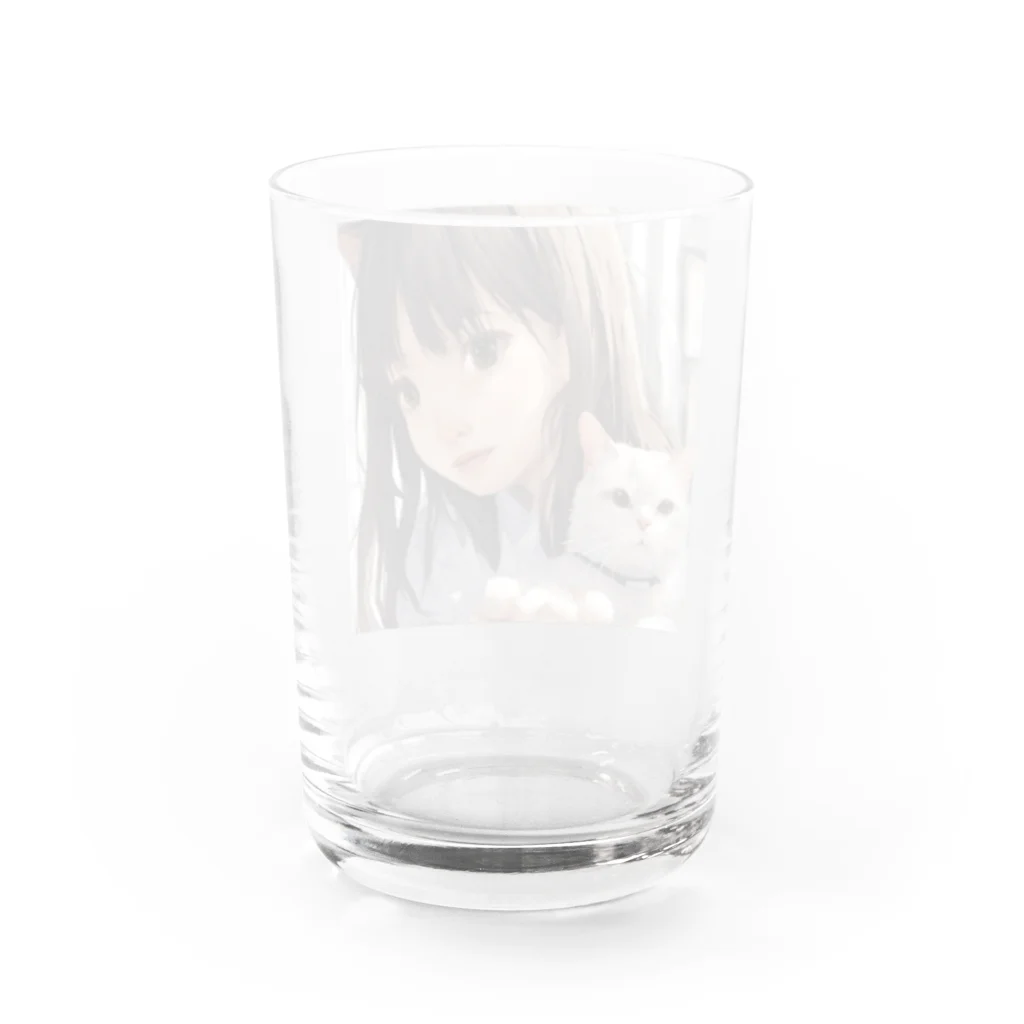 zhalyの猫と少女 グラス反対面