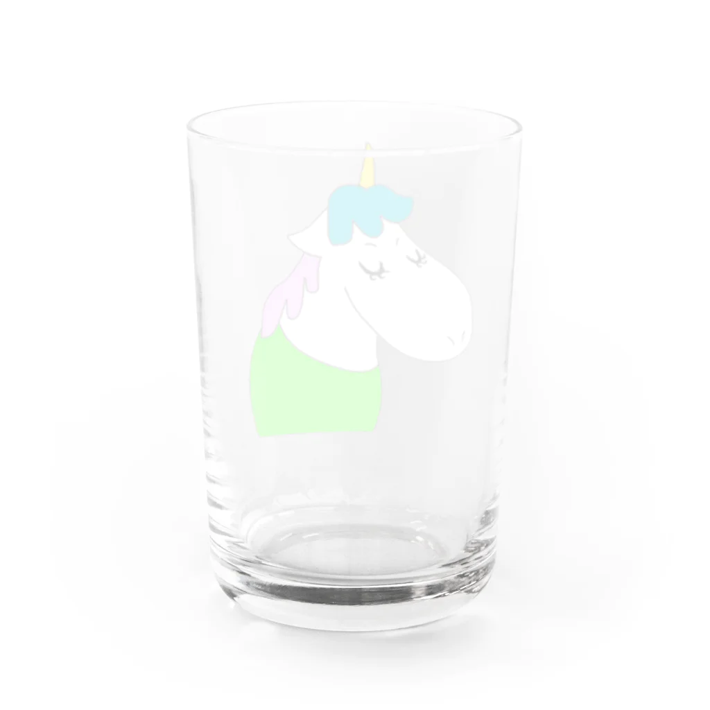 unicorn_hsのユニ子シリーズ Water Glass :back