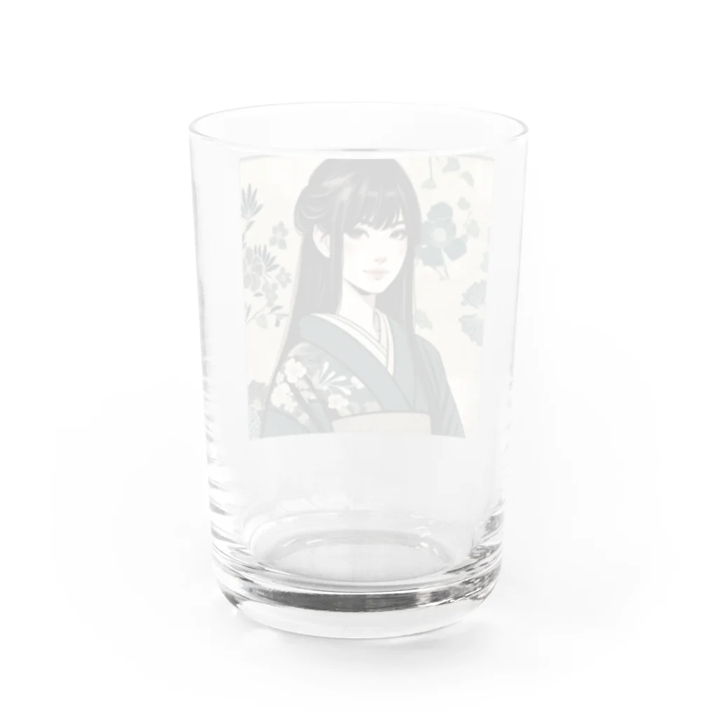 みそきなこ屋の和風美人3 Water Glass :back