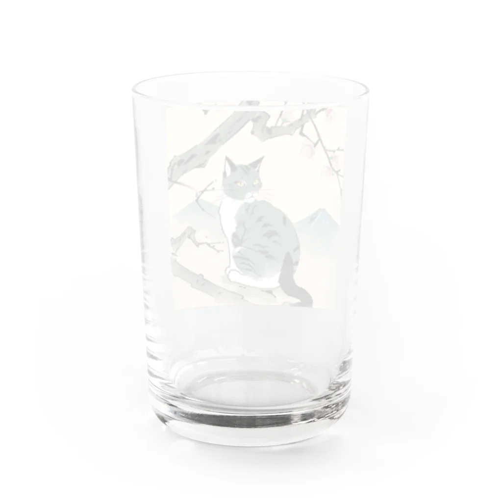 浮世絵デパートの浮世絵猫 Water Glass :back