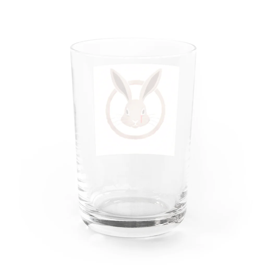 ミロク屋のウサギ気持 Water Glass :back