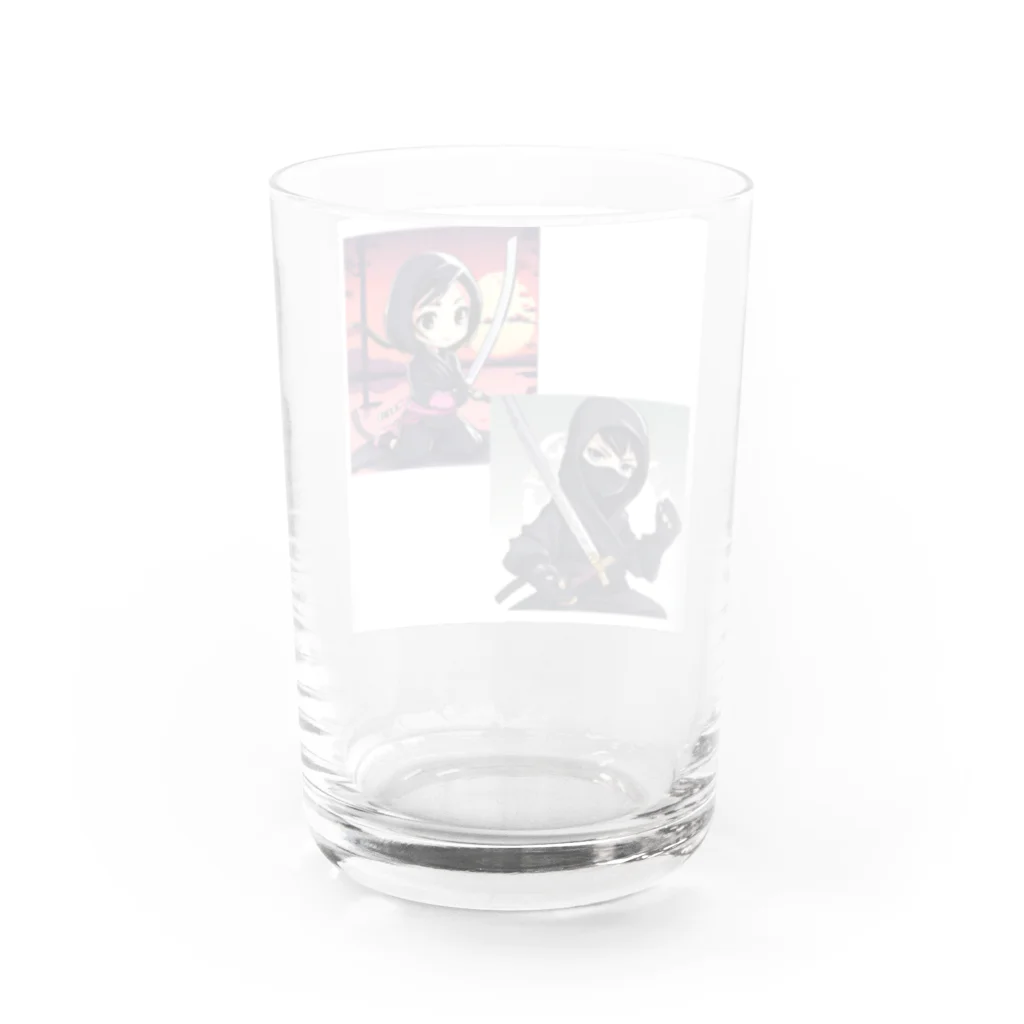 tyak35の忍者　くのいち Water Glass :back