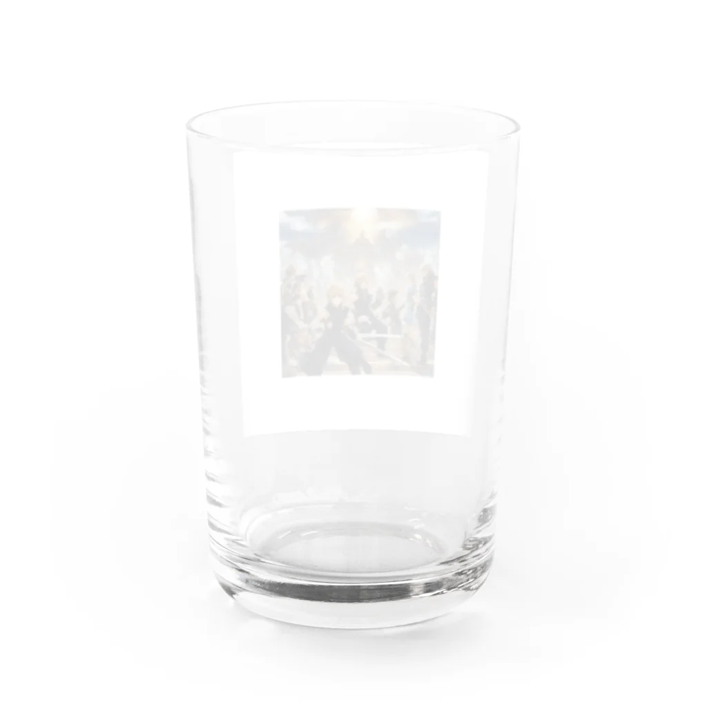 のぶの素晴らしい世界へ Water Glass :back