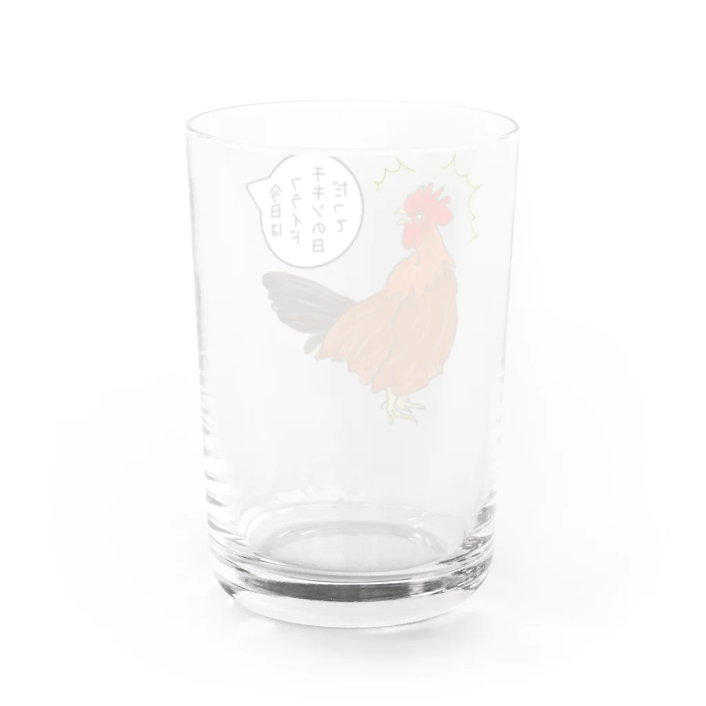 LalaHangeulのフライドチキンの日 Water Glass :back