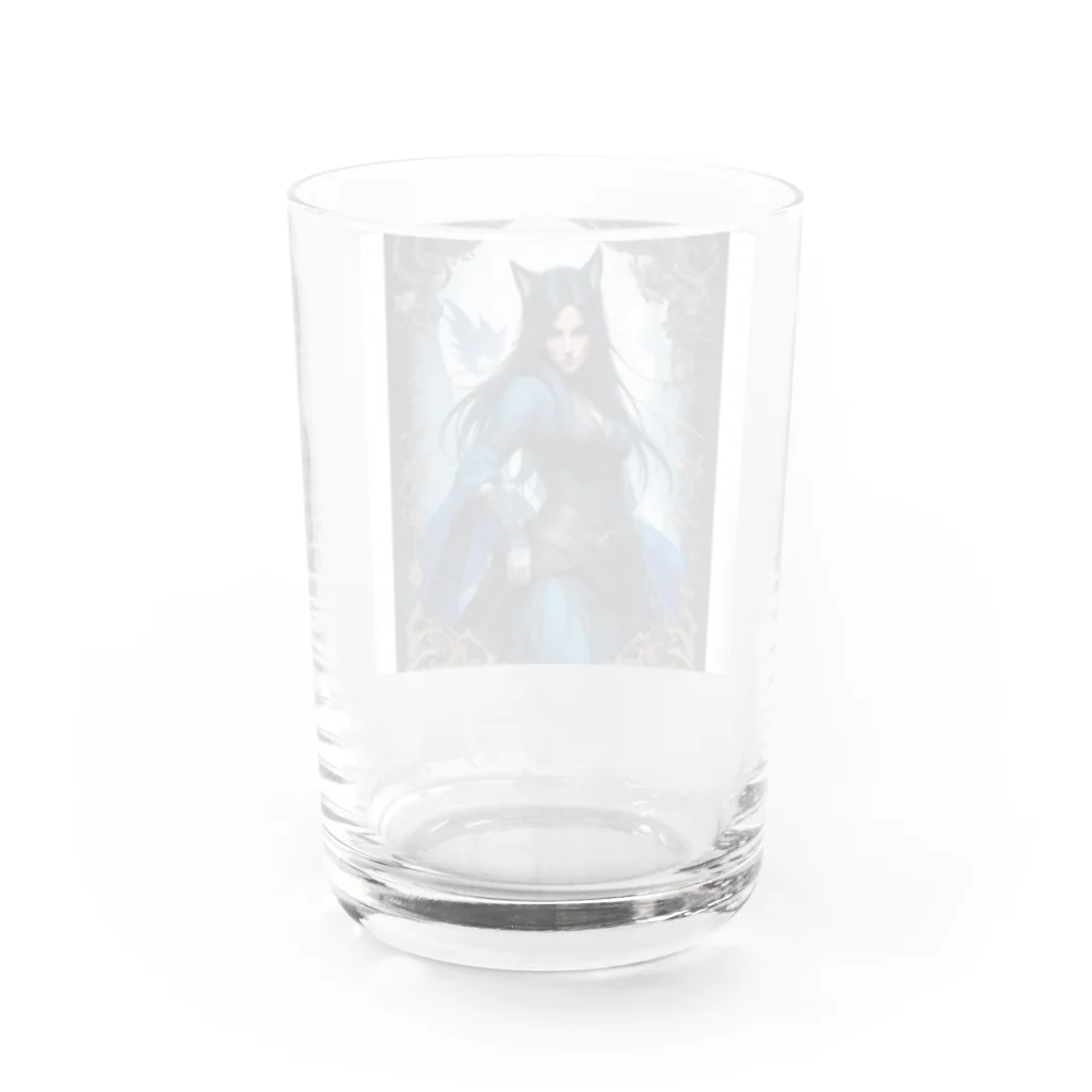 ZZRR12の「狐魔女の蒼き炎」 ： "The Azure Flames of the Fox Witch" Water Glass :back