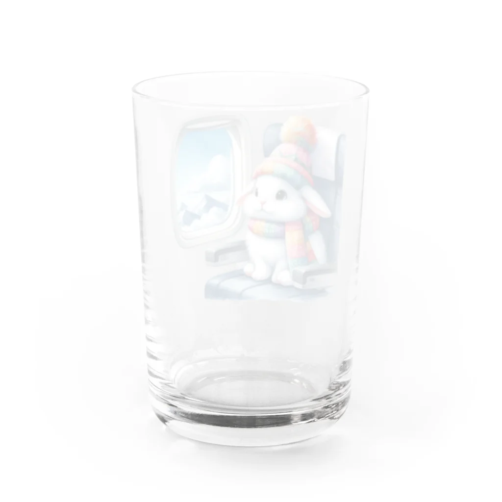 Shiba_IncのSitting rabbit（座るウサギ） Water Glass :back