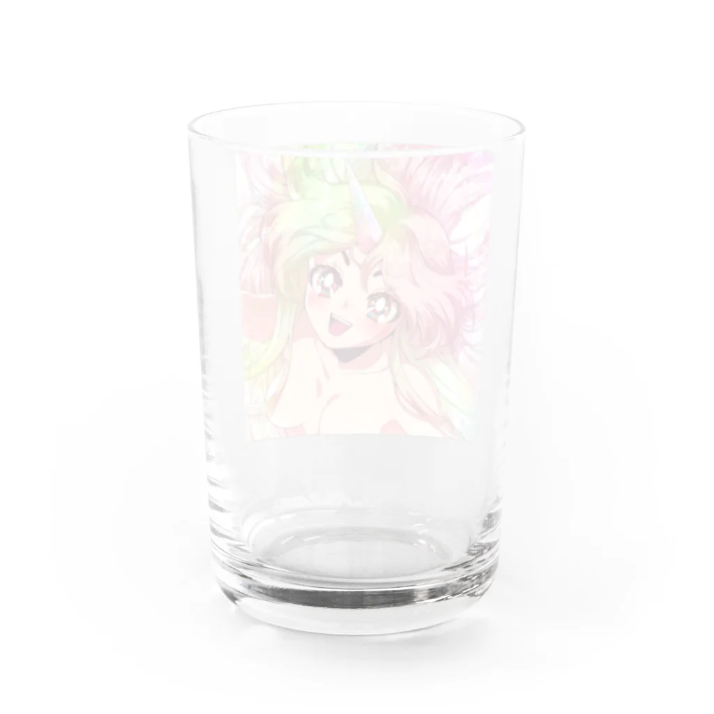 眠気限界のオリジナルキャラクター:あしぶえ Water Glass :back