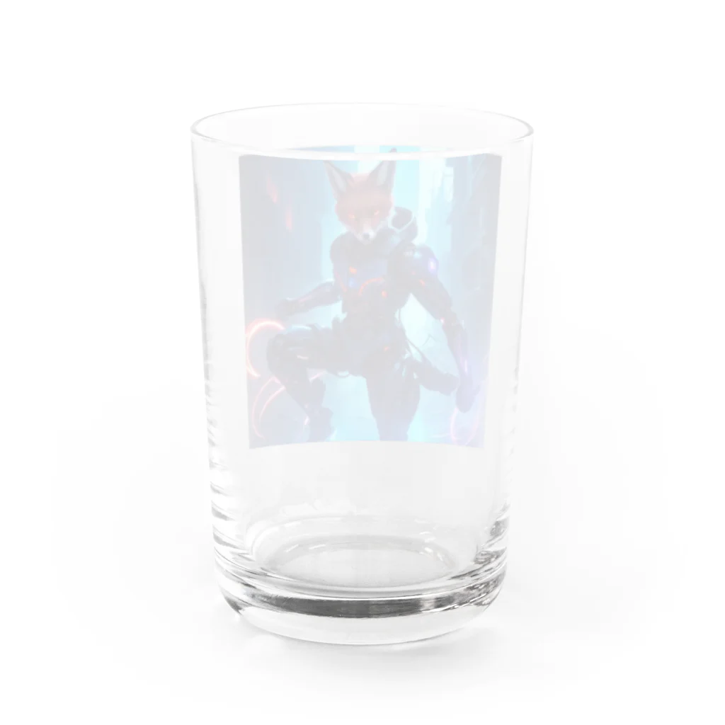 ZZRR12のメカニカル・キツネの都市探索」: "Mechanical Urban Fox Exploration" Water Glass :back