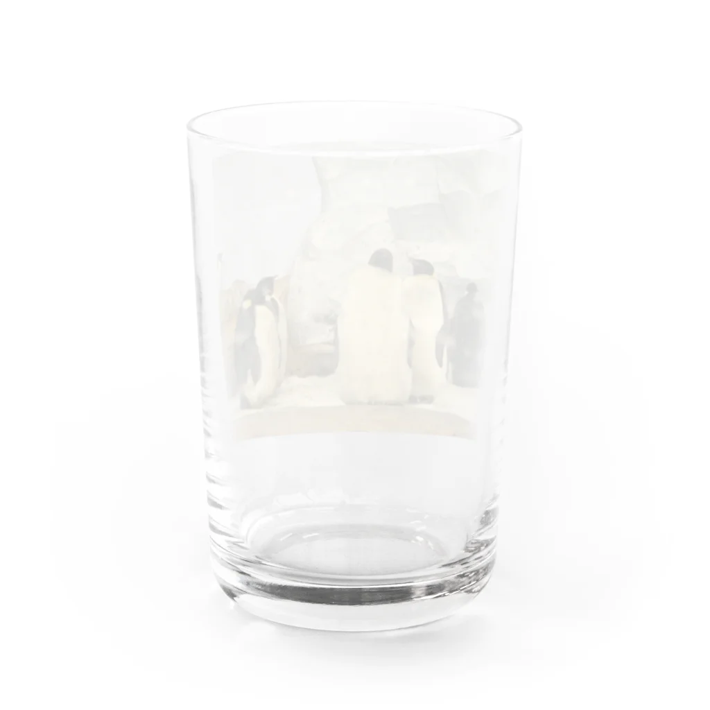 玉手箱のラブラブペンギン Water Glass :back