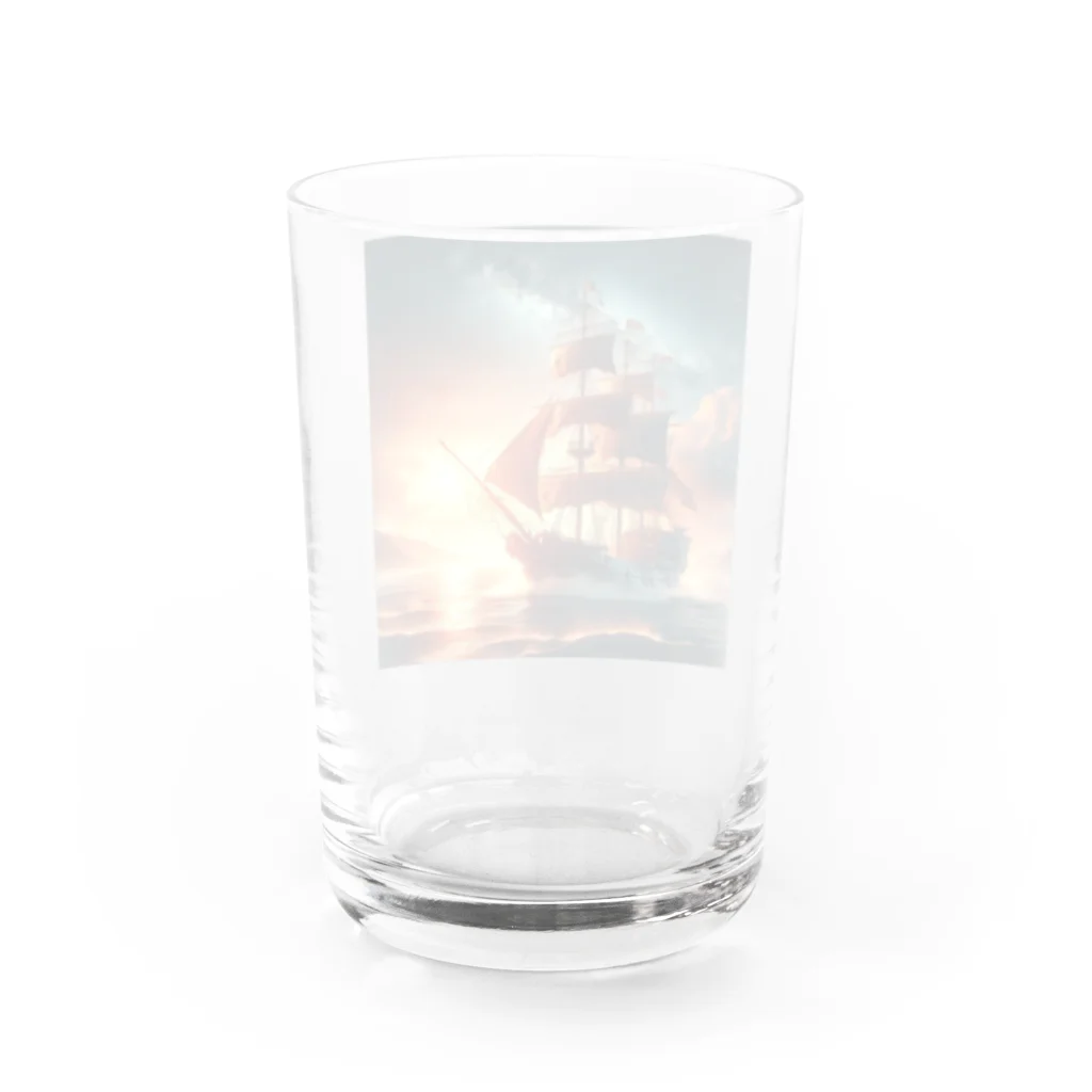 終わらない夢🌈の冒険船🚢✨ Water Glass :back