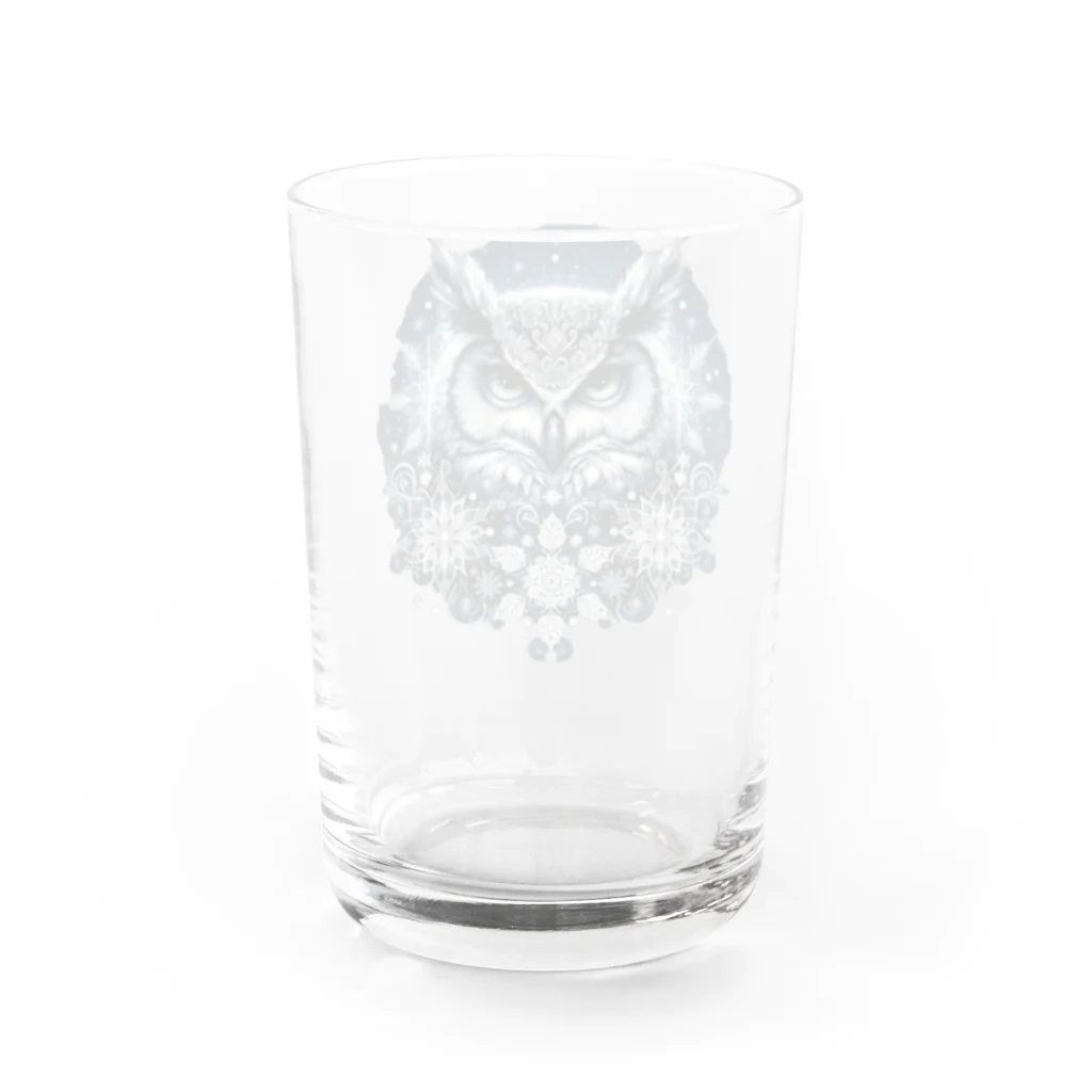 niko&PANDA shopのフクロウリース Water Glass :back