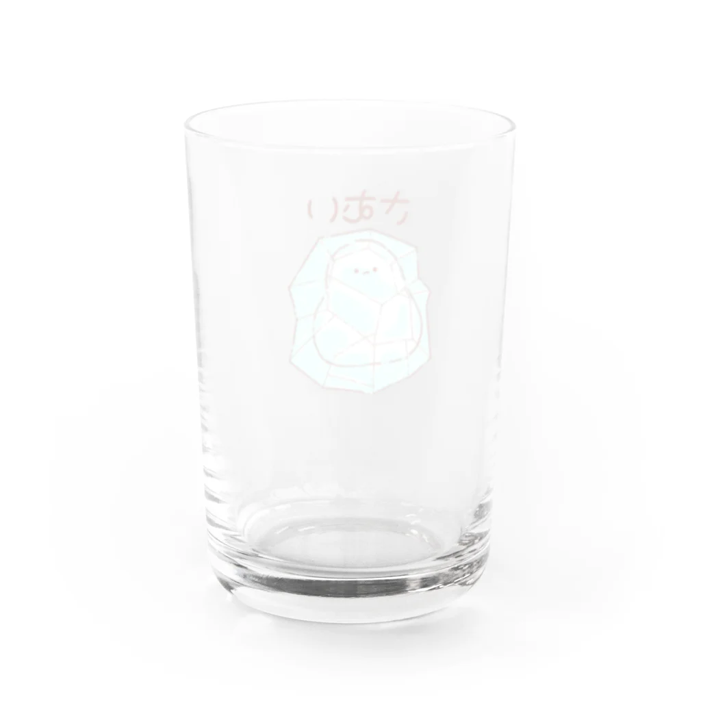 やまえながのふわふわしまえなが【さむい】 Water Glass :back