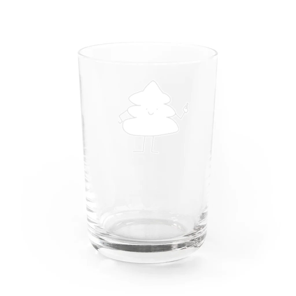 ソフトクリーム屋さんのソフトクリームくん Water Glass :back