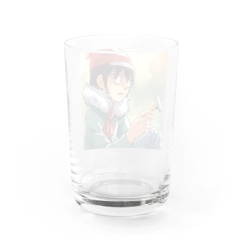 AI美女王国のドット絵のゆうこちゃん Water Glass :back