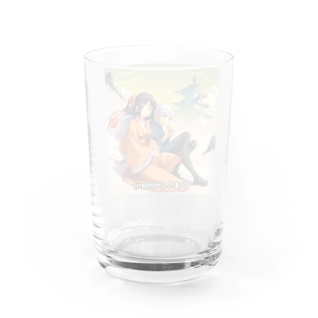 AI美女王国のドット絵ひまりちゃん Water Glass :back