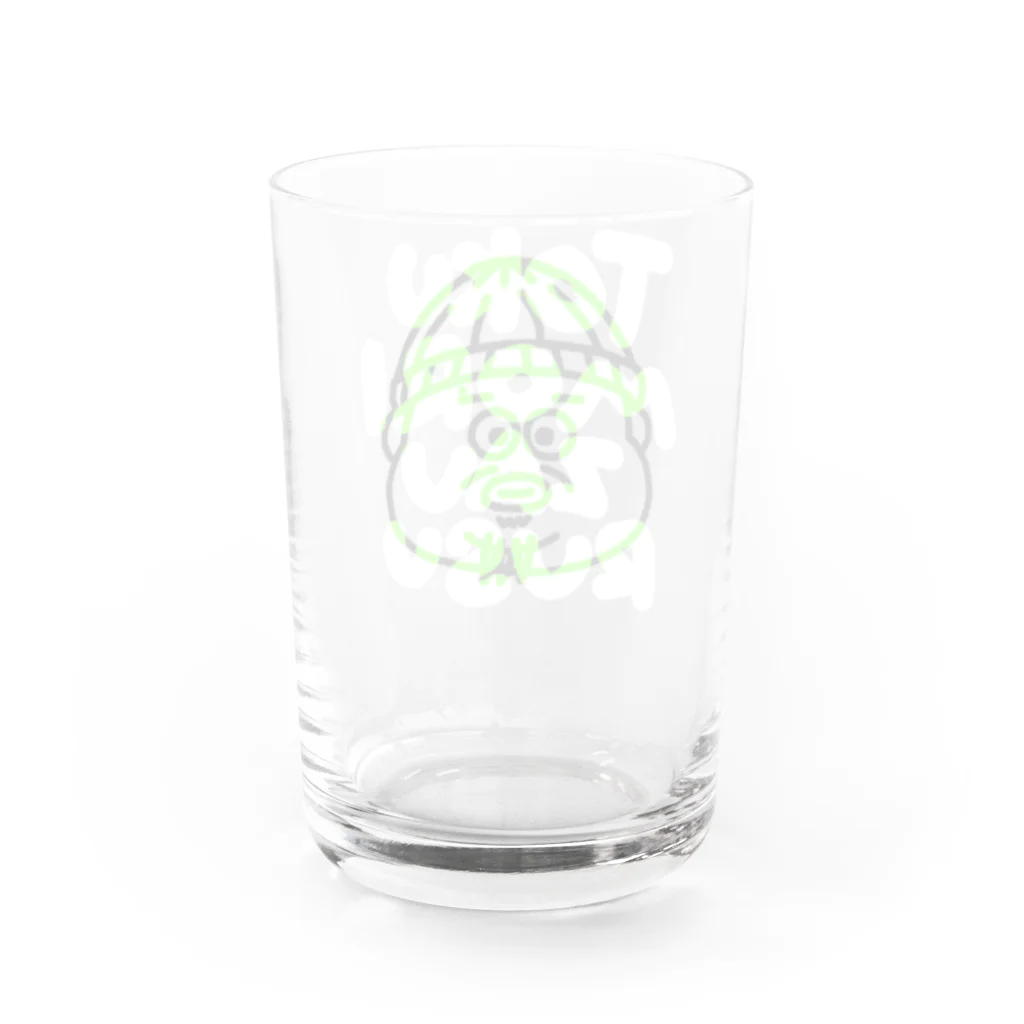 トクモリザウルスのトクモリザウルスグラス Water Glass :back