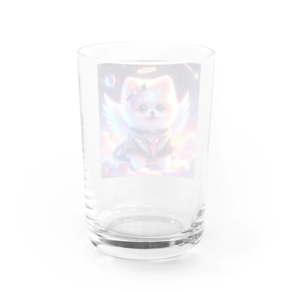 Pom-Dog'sのプリティーエンジェル　ポメラニアン Water Glass :back