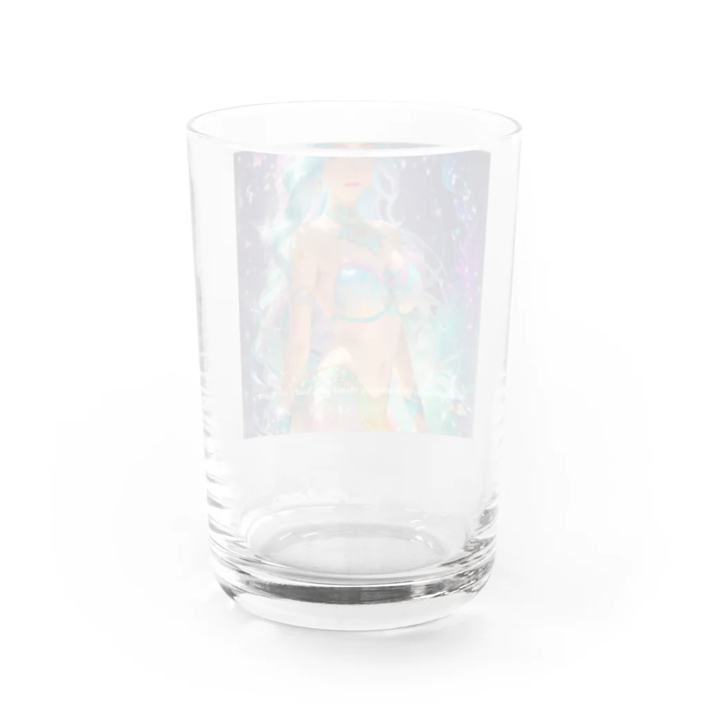 💖宇宙整体♪🌈♪こころからだチャンネル♪💖のConsciousness connects mind and body to space Water Glass :back