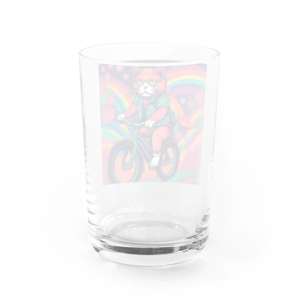 yacco-のお店のねこ Water Glass :back