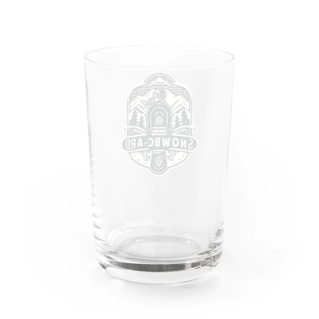 shiba9のスノーボーダー Water Glass :back