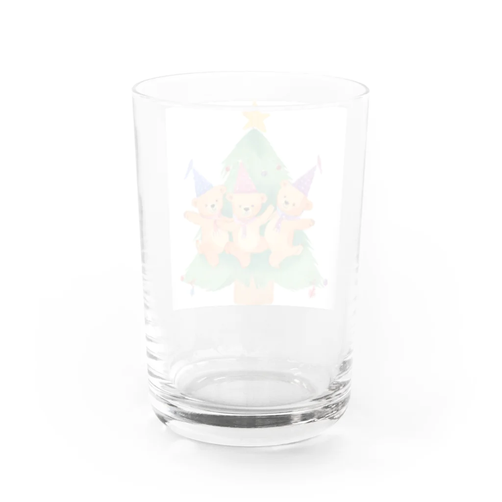 yugorohouseのクリスマスベアーズ Water Glass :back