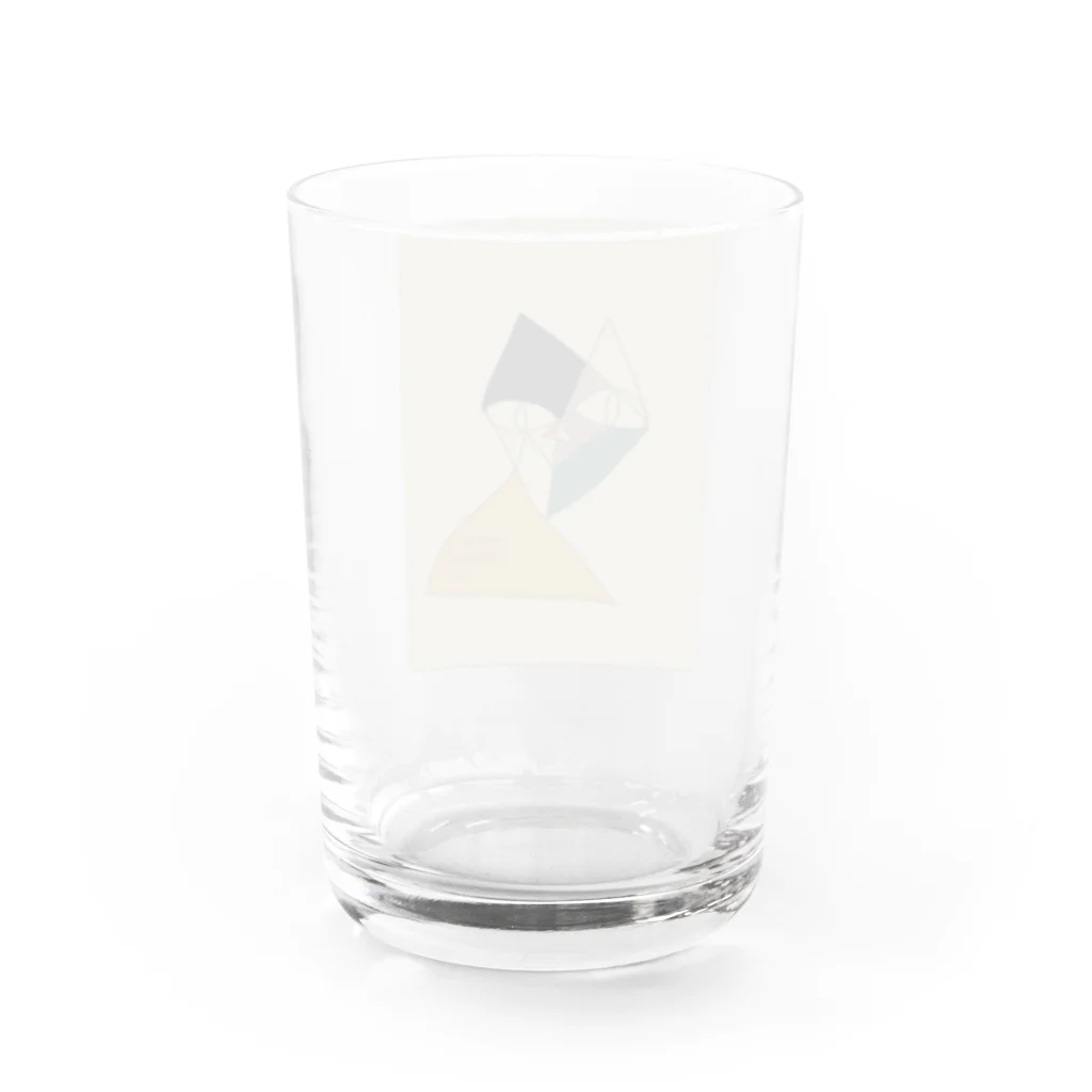 sorbericaの一筆書きネコ Water Glass :back