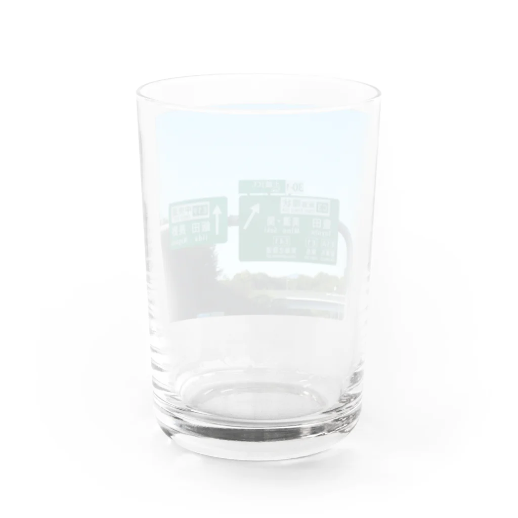 nexco大好き人の中央自動車道土岐JCTの道路標識 Water Glass :back