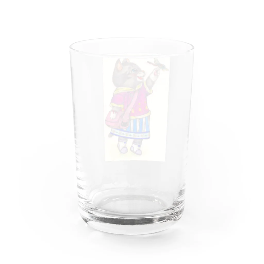 BIG BEARSのねことトンボ Water Glass :back