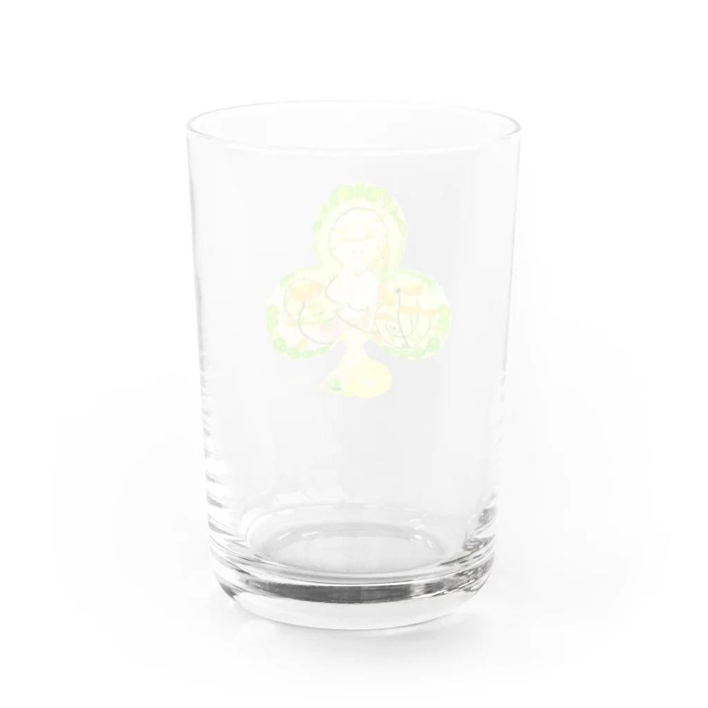 Senshouのクローバー Water Glass :back