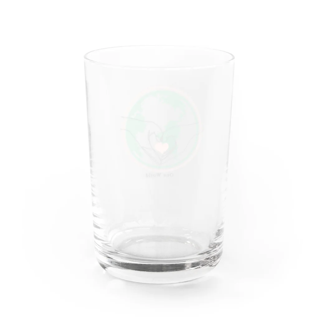 HERO【占う人】公式オンラインショップのOne World これから地球は変わる Water Glass :back