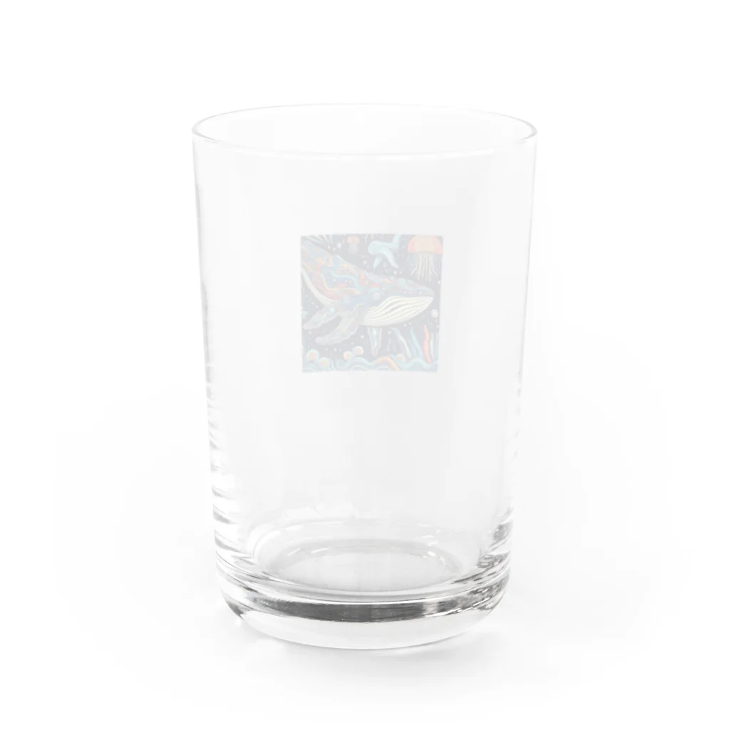 カエル2号のクジラ君 Water Glass :back