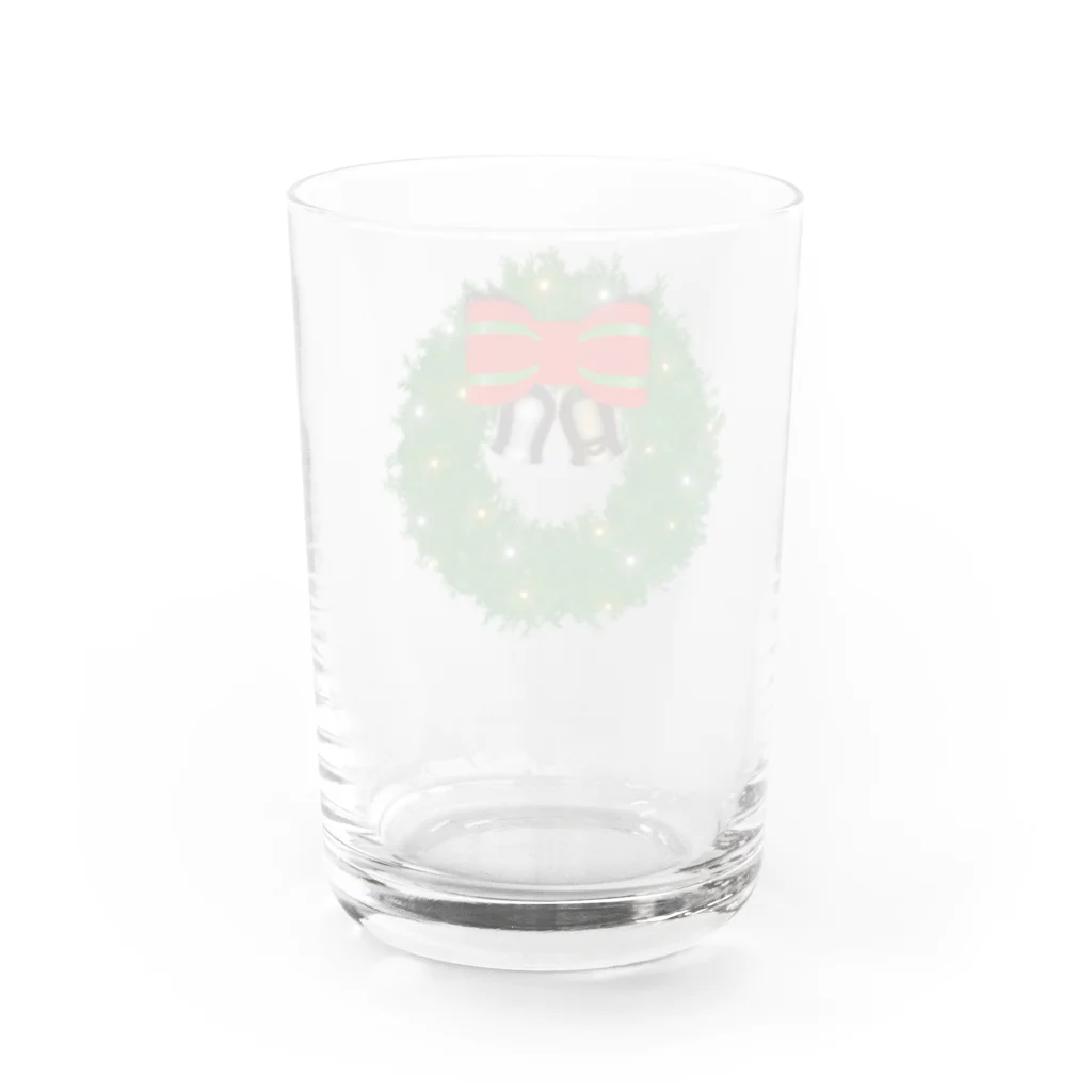 k-shopのクリスマスリース Water Glass :back