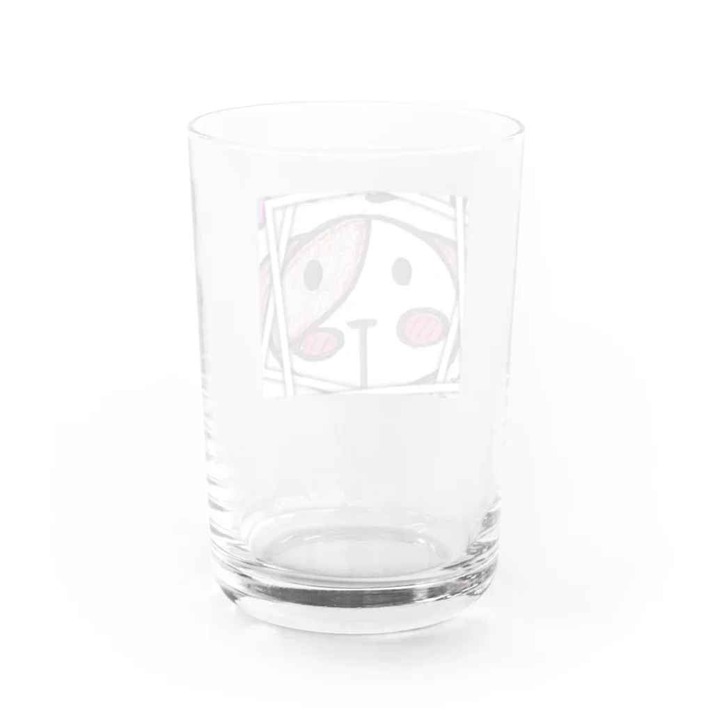 みいさん🐶屋のみいさん🐶グッズ Water Glass :back