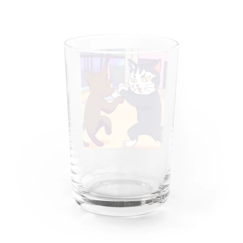 ブギーズのタイマン猫 Water Glass :back