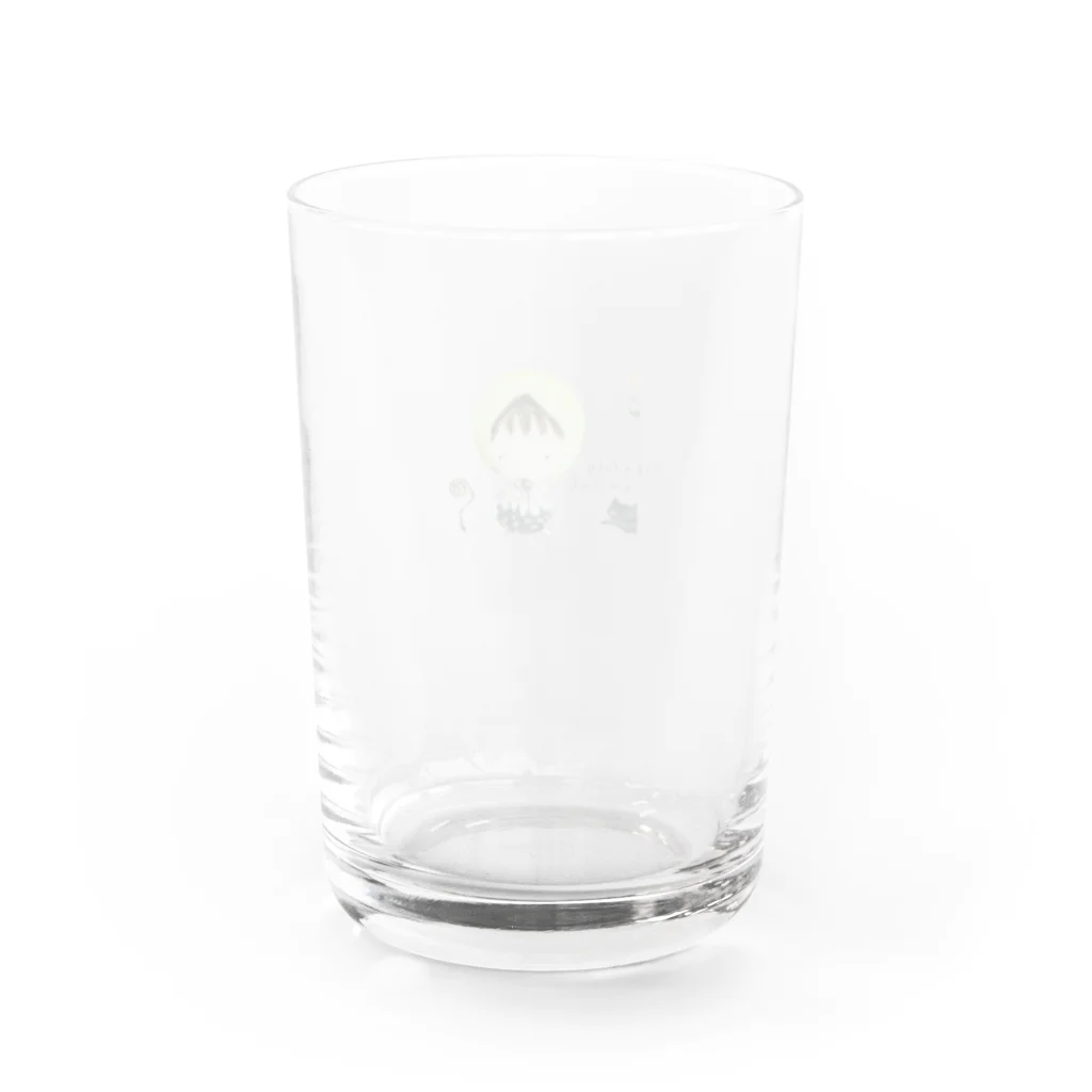 魔法の世界～ずきん～のずきんbabyと猫 Water Glass :back