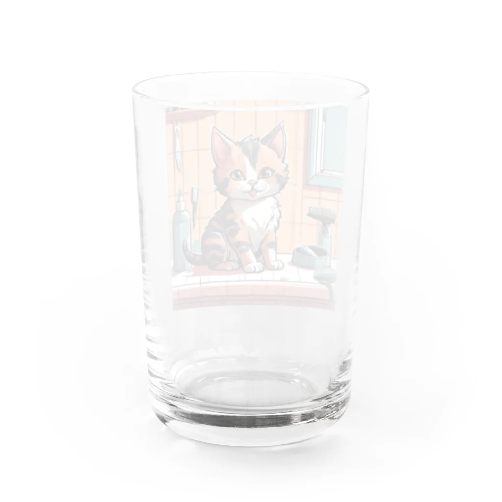 ysuke53のカットして三毛 Water Glass :back