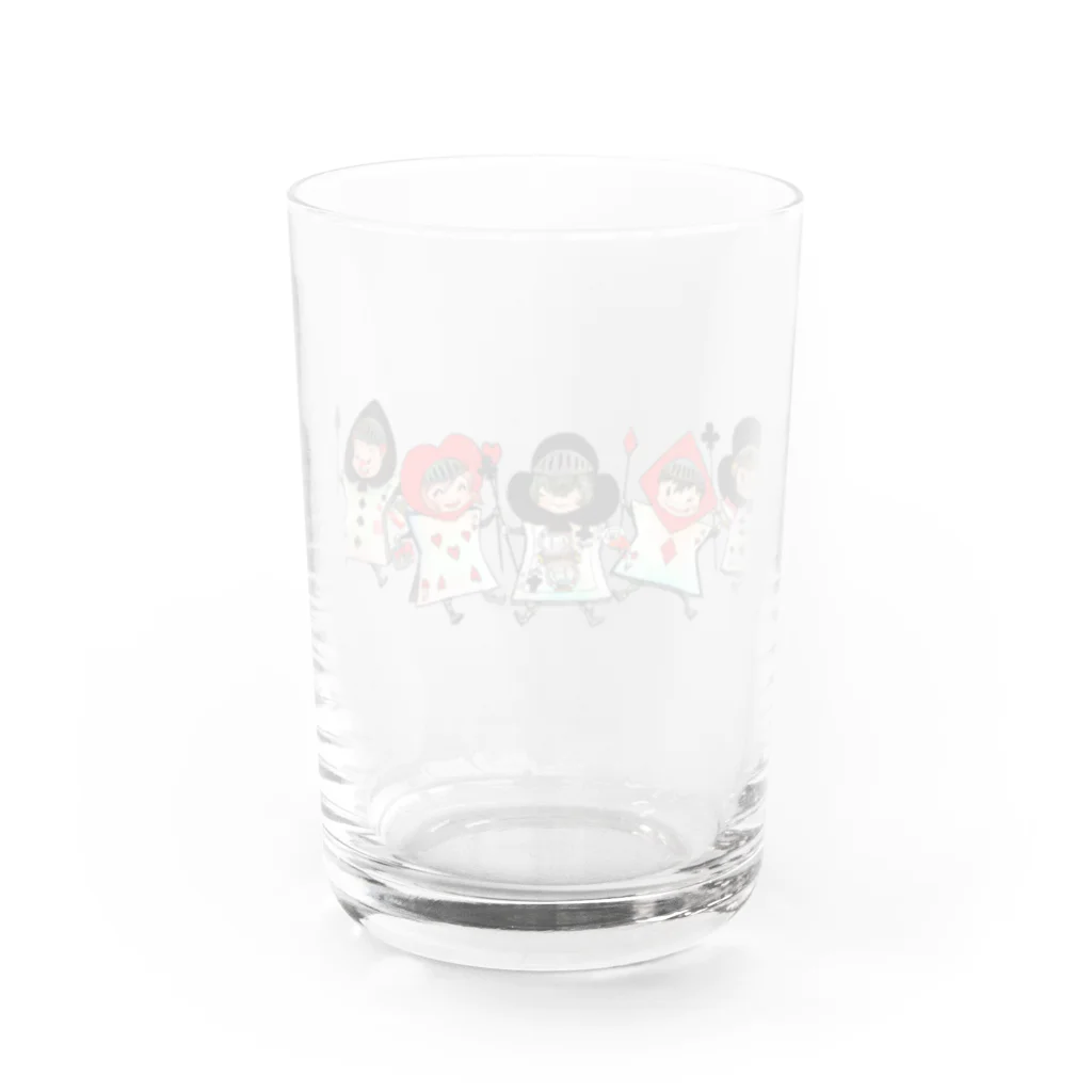 群青のはなまる園企画　不思議の国のトランプ兵ver.先生たち Water Glass :back