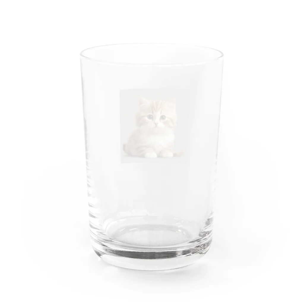 パイルドライバーのニャー Water Glass :back