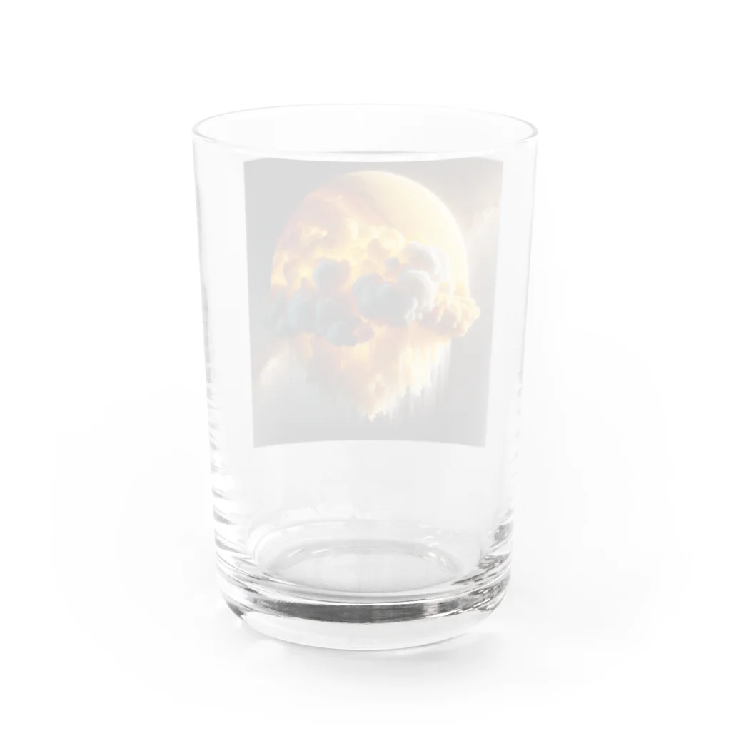 AIdependerの融合クラゲ　金星 Water Glass :back