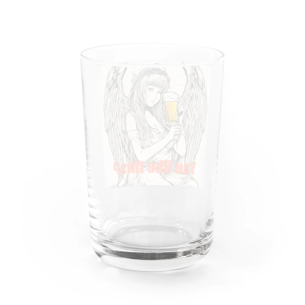 パイルドライバーのAngel beer Water Glass :back