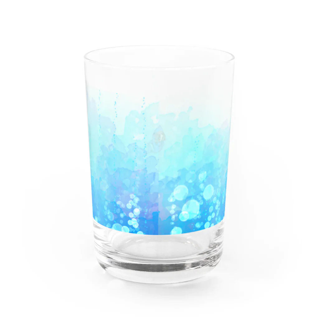 なむの海の中のサメ子ちゃんグラス。 Water Glass :back